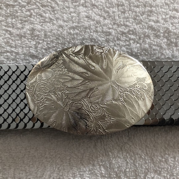 Vintage Silver-Metal Scale Belt - Picture 3 of 9